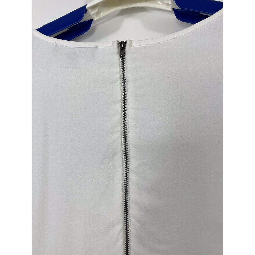 LULUS Women's Blue White Embroidered Tale To Tell Shift Dress Size Small Lined - Picture 7 of 10
